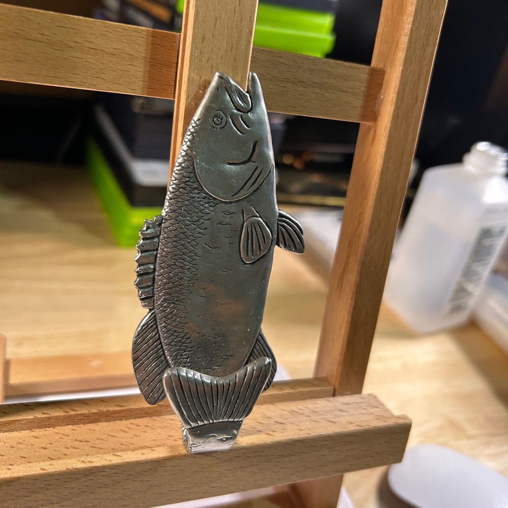 Basic Spirit Canada Pewter Fish Wall Hook Trout Salmon Nature Cabin Decor 2003 - Picture 2 of 5
